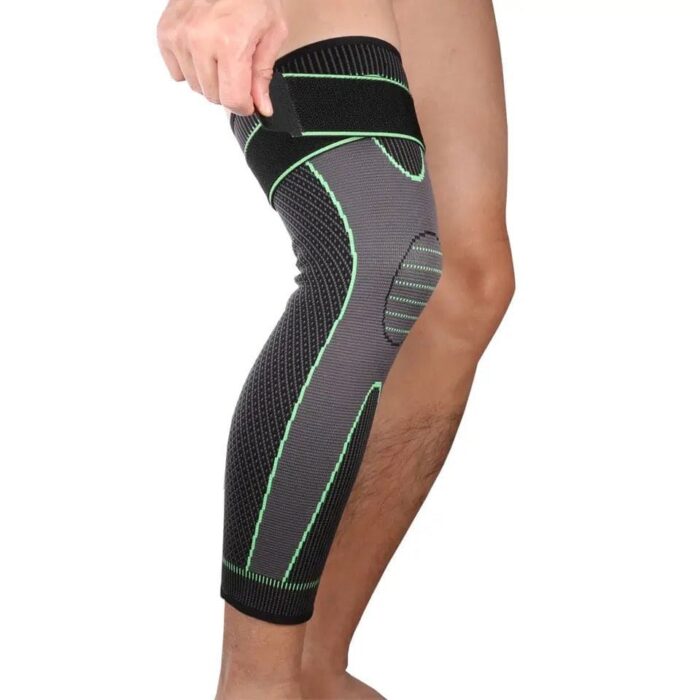 Grey & Green Compression Knee Sleeve