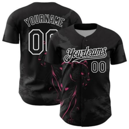 Black Panther Graphic Baseball Jersey