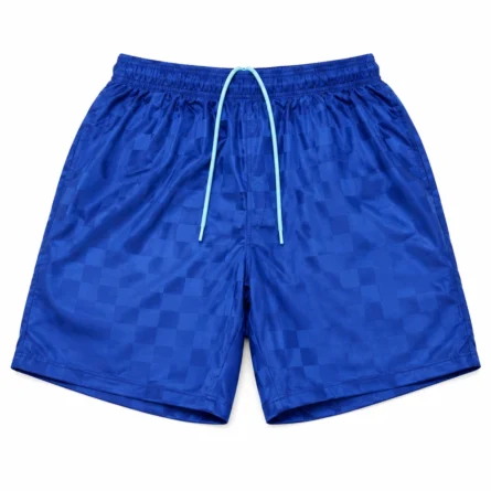 Blue Checkerboard Soccer Shorts