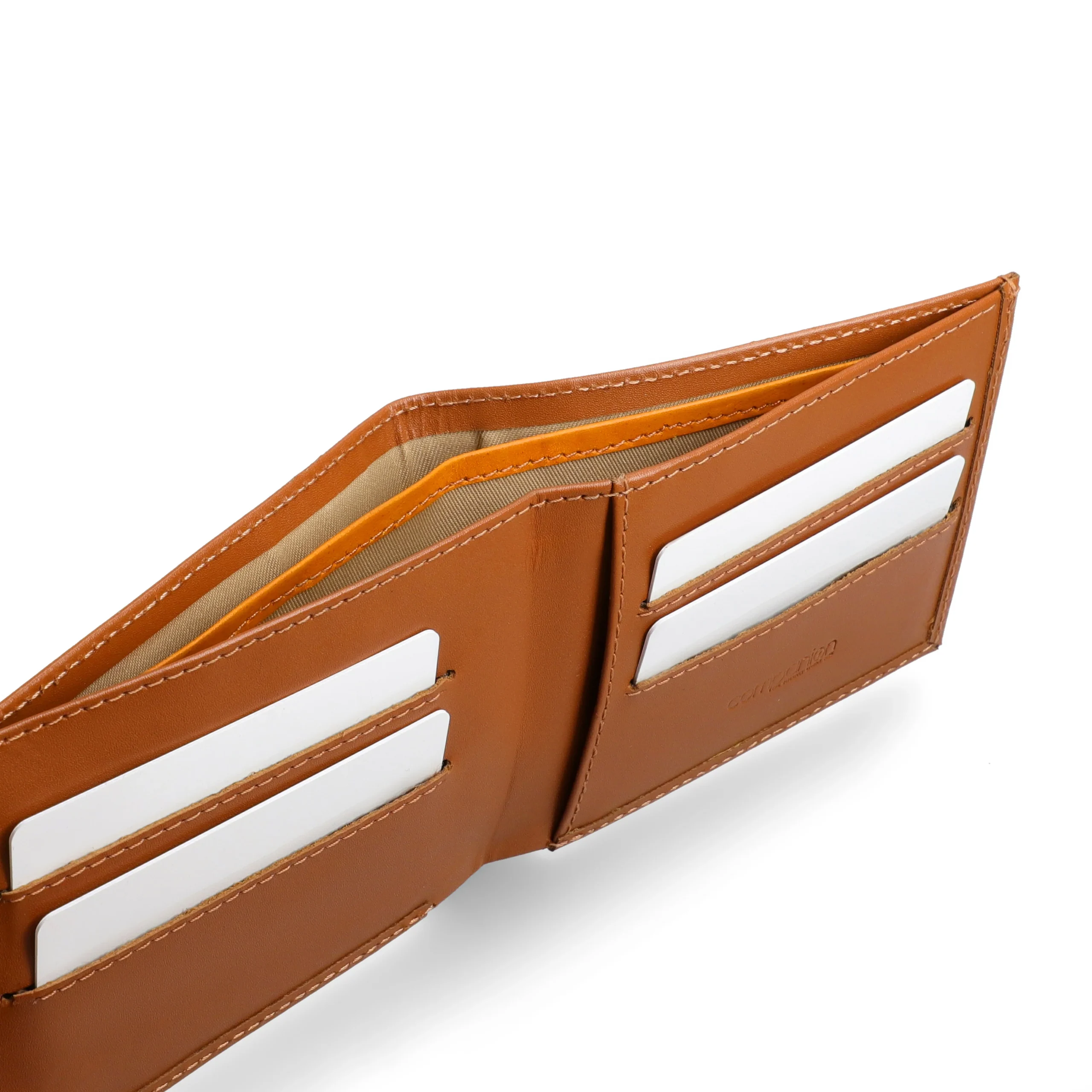 Hand-Finished Brown Leather Wallet